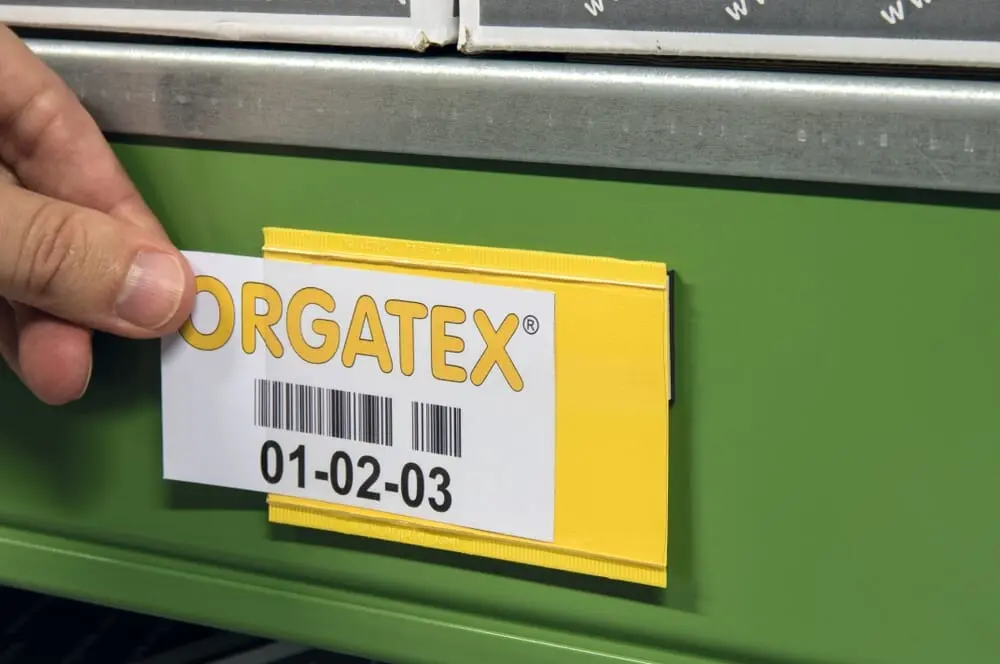 Porta etichette Mega: grande formato, leggibile da lontano