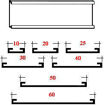 Immagine di Porta etichette magnetico a "C"