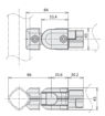 Immagine di Connettore interno snodato 0-180° per GF-G