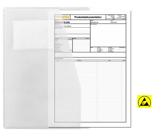 Picture of ESD pocket for A4 document