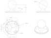 Immagine di Adattatore base rotonda con sfera C