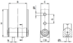 Immagine di Snodo 45 x 90 mm per bracci