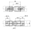 Immagine di Connettore interno snodato 0-180° in linea per GF-N