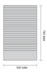 Picture of Cardplan® L=500 mm  - Visible part  20mm