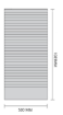 Picture of Cardplan® L=500 mm  - Visible part  20mm