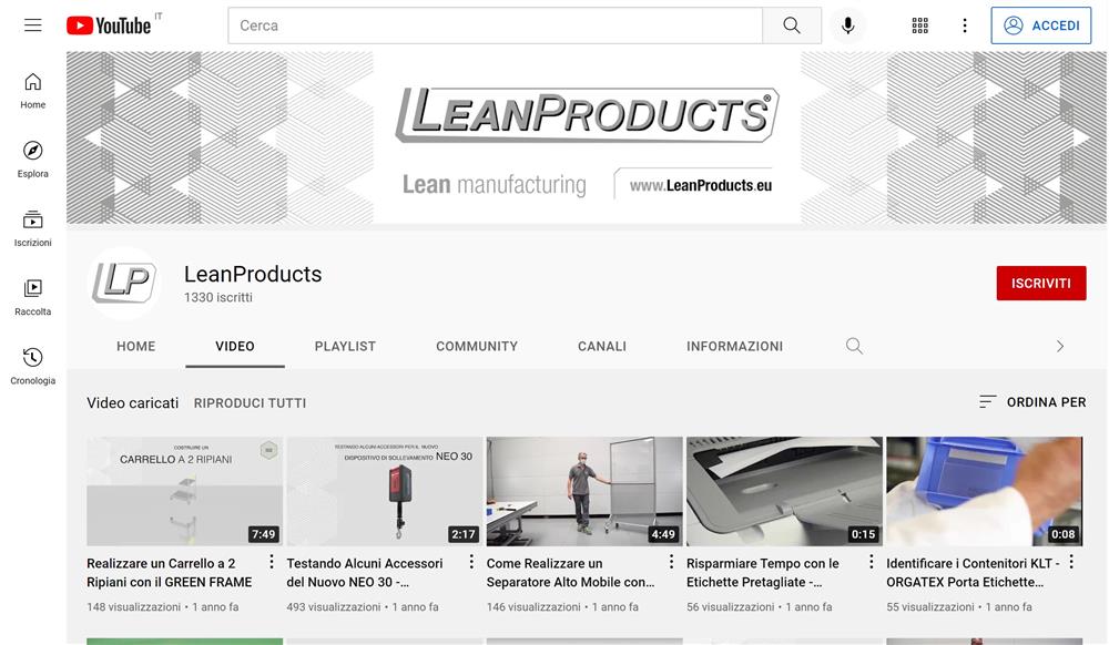 YouTube Soluzioni per la Lean Manufacturing | Lean Products