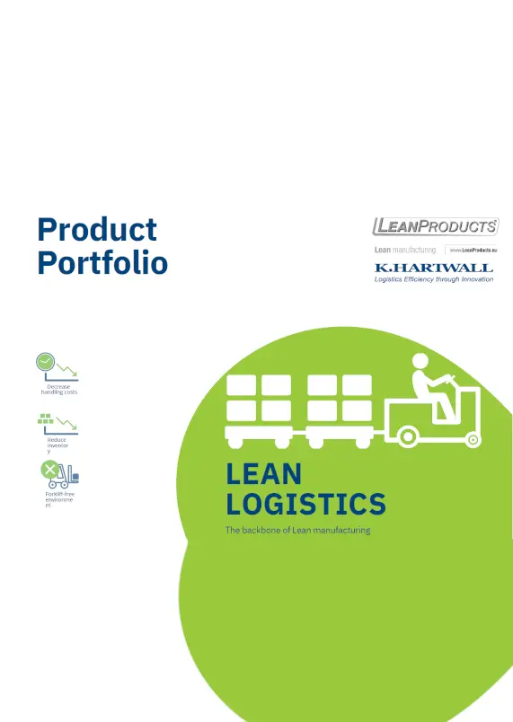 Copertina catalogo Lean Logistic - Product Portfolio